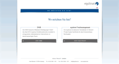 Desktop Screenshot of equitrust.de